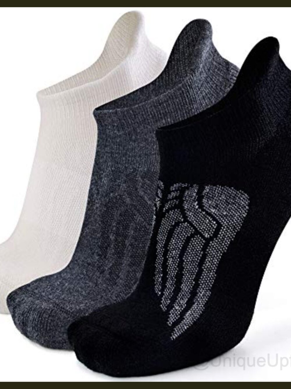 Merino Wool Compression Ankle Running Hiking Socks Cushioned Tab 3 Pairs